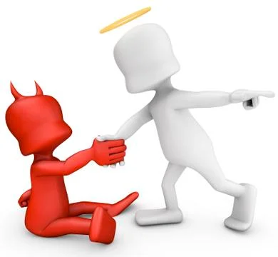 Angel and devil Stock-Illustration