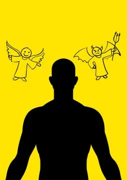 Angel And Devil Stock Illustration