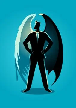 Angel and Devil Stock Illustration