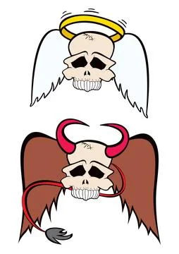 Angel and Devil Stock Illustration