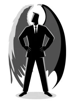 Angel and Devil Stock Illustration