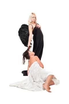 Angel and devil Stock Photos