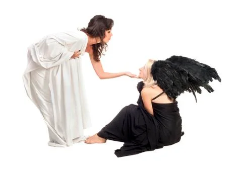 Angel and devil Stock Photos