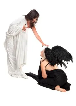 Angel and devil Stock Photos
