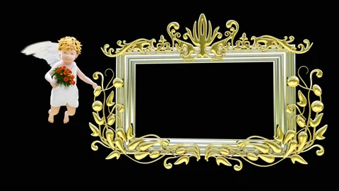 Angel And Frame 库存影片 101276653