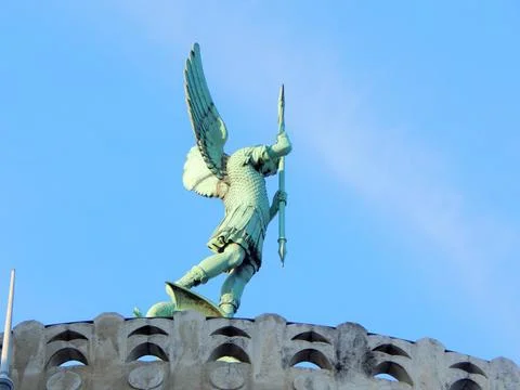 Angel with an arrow Stock Photos