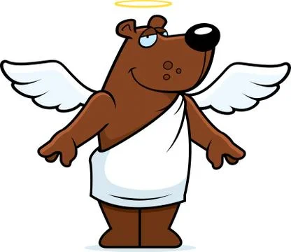 Angel Bear Stock Illustration