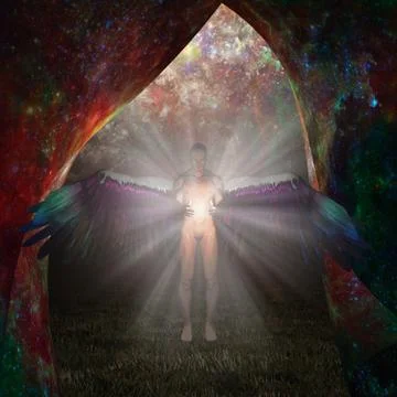 Angel being Stock Illustration