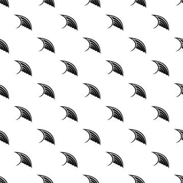Angel birds wing pattern, simple style Stock Illustration