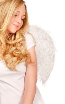 Angel blond Foto stock