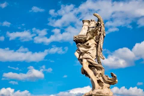 Angel with the Column Stock Photos