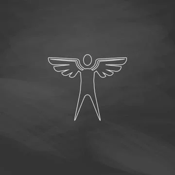 Angel computer symbol Stock Illustration