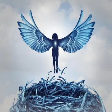 Angel Concept 库存插图