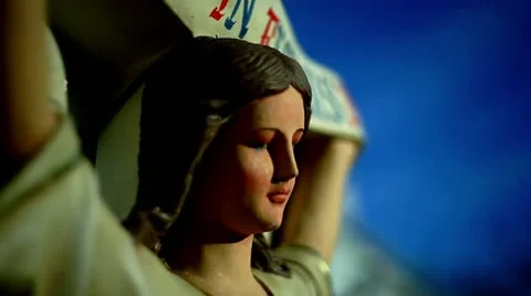 Angel from creche scene Video stock 12424914