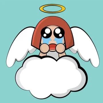 Angel With Crying Expression Stock Illustration