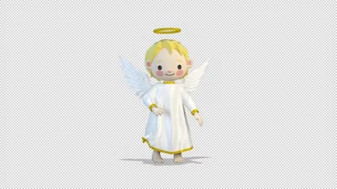 Angel cute dancing 库存影片 167310790