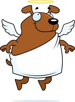 Angel Dog 스톡 일러스트