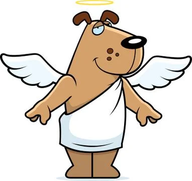 Angel Dog Stock Illustration