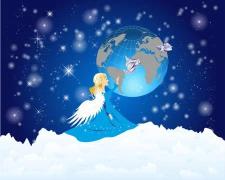 Angel of the earth Stock Illustration