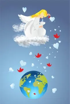 Angel of the earth Stock Illustration