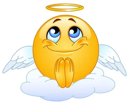 Angel emoticon Stock Illustration
