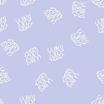 Angel falls line seamless pattern Stock Illustration