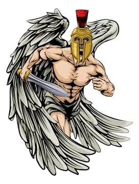 Angel fighter Stock Illustration