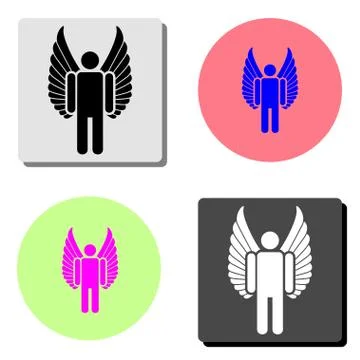 Angel. flat vector icon Stock-Illustration