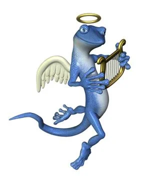 Angel Gecko Stock Illustration