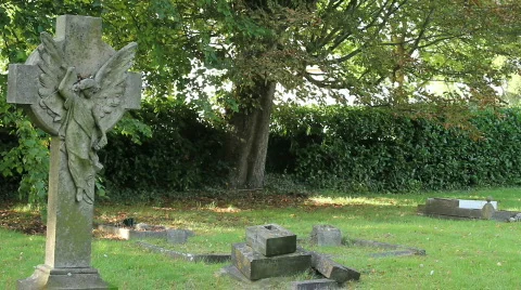 Angel grave 2 Video stock 862265
