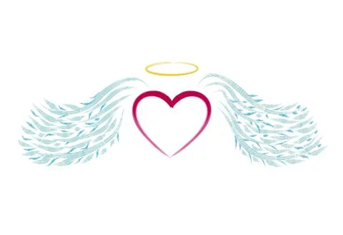 Angel heart Stock Illustration