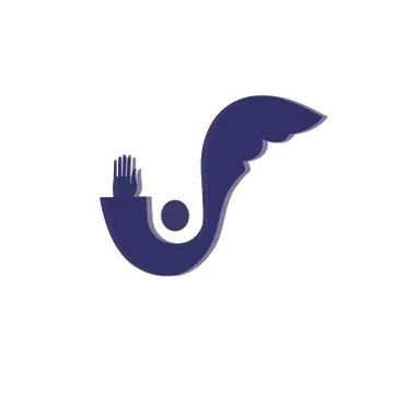 Angel icon vector. Stock Illustration