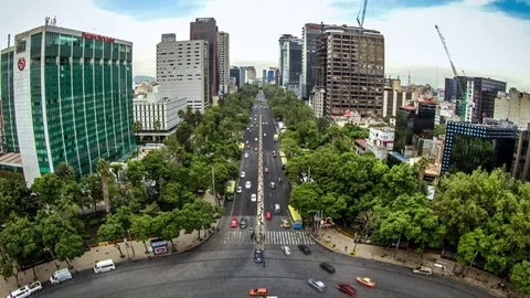 From the Angel of Independence Stock Footage 71108597