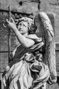 Angel with the lance Stock Photos