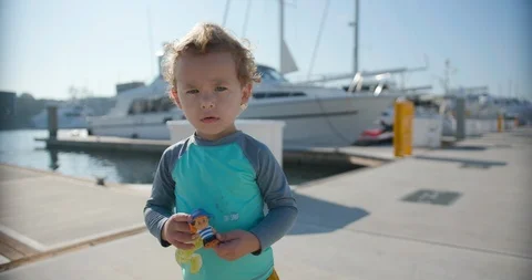 Angel looking kid Stock Footage 127451185