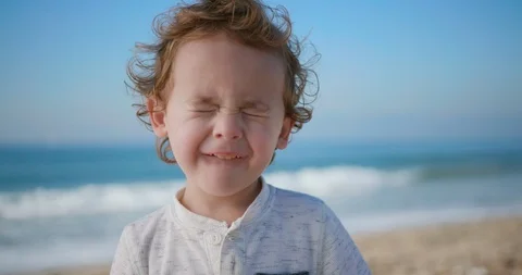 Angel looking kid Stock Footage 127454246