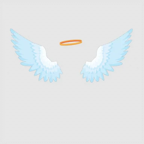 Angel Loop Animation With Alpha Channel Stock Footage 332666831