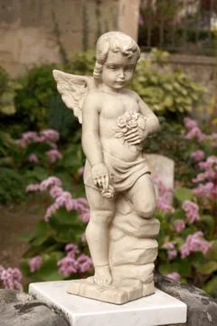Angel marble statue Stock Photos