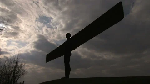ANGEL Of the North Stock Footage 5648083
