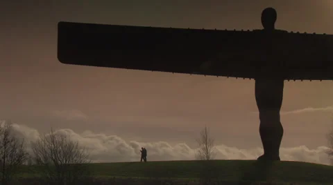 Angel of The North Stock Footage 34993139