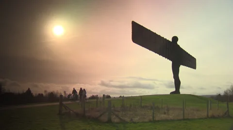 Angel of The North Stock Footage 34993777