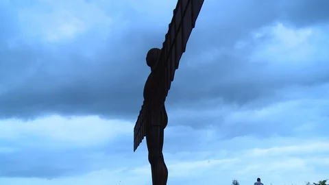 The Angel of the North Stock Footage 98594327