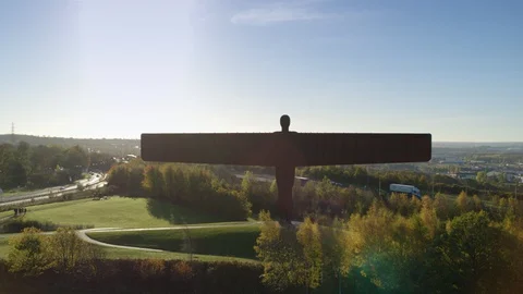 Angel of the North Stock Footage 128265205