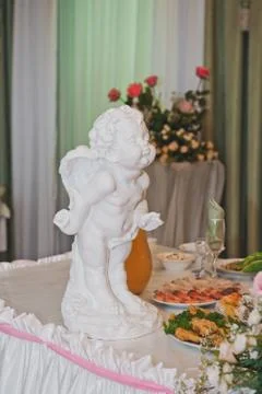 Angel from plaster 2170. Stock Photos