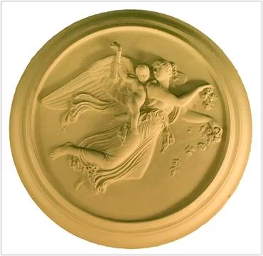 Angel in plaster Stock Photos