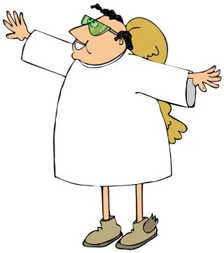 Angel ready for takeoff Stock Illustration