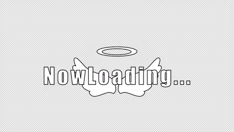 Angel ring loading Text animation 1080p - 30 fps - Alpha Channell Stock Footage 256199954