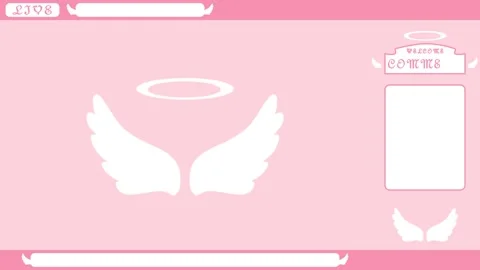 Angel ring Looping streaming background. 1080p (2) Stock-Footage 258880987