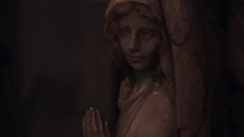 Angel Statue Closeup Stock Footage 74150454