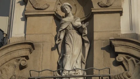 Angel statue Stock Footage 95077279